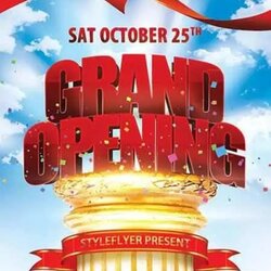 Admirable Grand Opening Flyer Templates Word Excel Samples Template Cover Vector