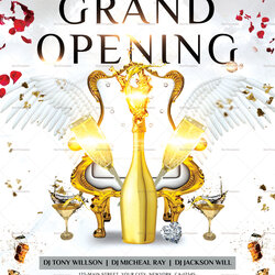 Tremendous Premium Grand Opening Flyer Design Template In Word Publisher Templates Format Flyers