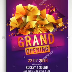 Wonderful Grand Opening Flyer Template Free Creative Professional Templates