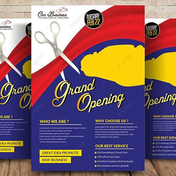 Matchless Grand Opening Flyer Template Download On Premium Templates Md