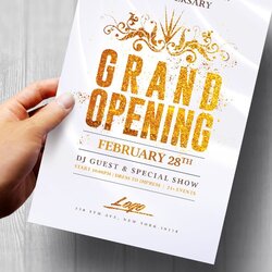 Out Of This World Grand Opening Flyer Template Creative Flyers Templates Inauguration
