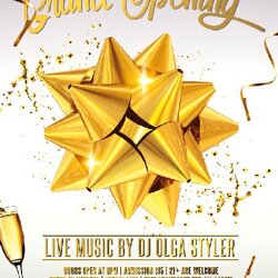 Sterling Grand Opening Flyer Template Free Download Templates File Vector Format