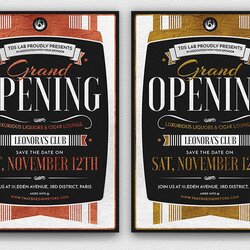 Superb Grand Opening Flyer Template Templates Creative Market Adobe Illustrator Flyers Format Business