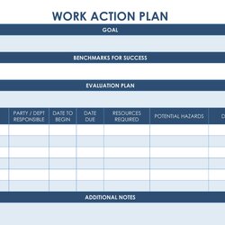 Champion Action Plan Template Managers Excel For
