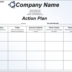 Spiffing Free Action Plan Template Templates Business Project Management Word Sample Excel Planning Simple