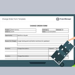Free Change Order Form Template For Excel