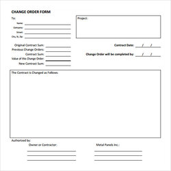Cool Free Change Order Templates In Ms Word Template Download