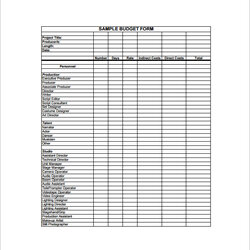 Tremendous Free Sample Film Budgets In Ms Word Excel Google Docs Pages Budget Form Example Templates