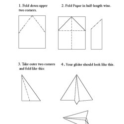 Simple Paper Airplanes Designs Wiki All About Airplane Glider Instructions Make Making Distance Template