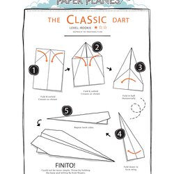 How To Fold Paper Planes In The Playroom Dart Classic Instructions Plane Origami Make Kids Simple Fun Form