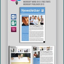 Great Newsletter Templates Free Resume Template Publisher