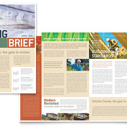 Super Publisher Newsletter Templates Template Business Construction Builders Company Brochure Newsletters