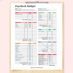 Champion Paycheck Budgeting Printable Mint Notion My Xxx Hot Girl Budget Template