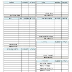 Terrific Free Paycheck Budget Planner Template