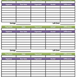 Smashing Best Images Of Printable Paycheck Budget Free Weekly Spreadsheet Template Bi Form Excel Sheet Sheets