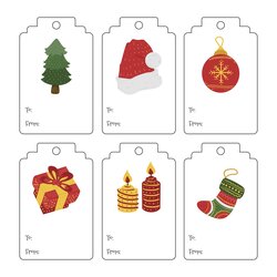 Eminent Best Blank Christmas Gift Tag Sticker Printable For Free At Template Tags