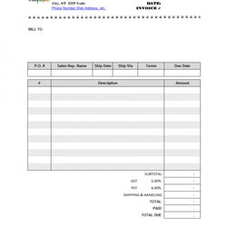 The Highest Quality Excel Invoice Template Free Download Freeware Navigation Pad