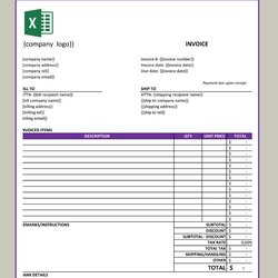 How Do Create An Invoice Template In Excel