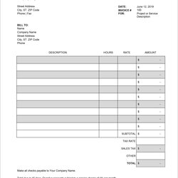 The Highest Standard Free Invoice Templates In Microsoft Excel And Formats Template Receipt Sales Services
