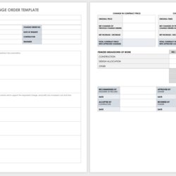 Fantastic Free Construction Change Order Forms Engineering Template Word