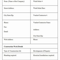 Smashing Construction Change Order Template Word Best Of Sample