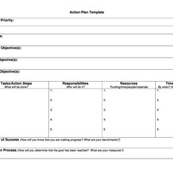 Out Of This World Free Action Plan Templates Corrective Emergency Business Template