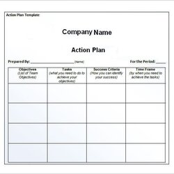 Magnificent Plan Of Action Template Business Proposal