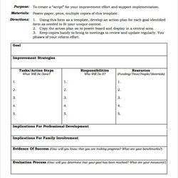 Sterling Action Plan Templates Excel Formats Template Word Image