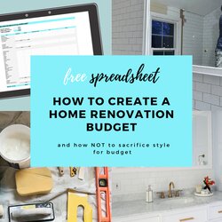 Great How To Create Home Renovation Budget Free Spreadsheet Week