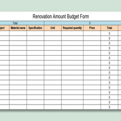 The Highest Quality Office Renovation Budget Template