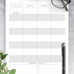 Exceptional Download Printable Weekly Lesson Plan Template Planner Teachers Teacher