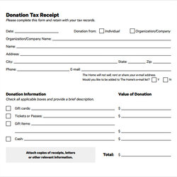 Legit Donation Receipt Templates And Their Uses Magazine Deductible