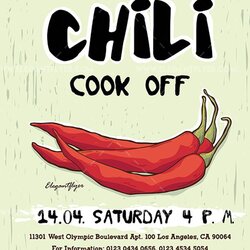 Peerless Chili Cook Off Free Flyer Template