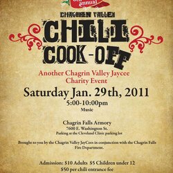 Admirable Chili Cook Off Flyer Template Free Printable Wow Image Flyers Fundraiser Wording