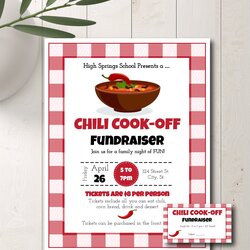 Preeminent Chili Cook Off Flyer Template