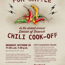 Exceptional Chili Cook Off Flyer Template Free Design Rib Wording Crock