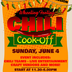 Cool Chili Cook Off Flyer Template Poster Ts