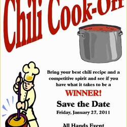 Very Good Chili Cook Off Flyer Template Free Templates Poster Of Best