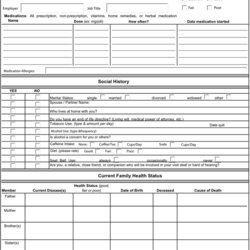 Capital Medical History Template Free Download Customize And Print Form Forms