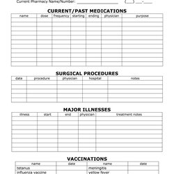 Printable Medical History Form Fill Online Family Template Questionnaire Forms Blank Large