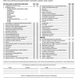 Wizard Medical History Form Printable Forms Free Online Large