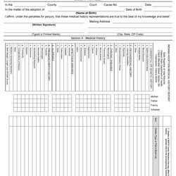 Medical History Forms Word Printable Templates Form