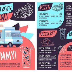 Exceptional Food Truck Menu Template