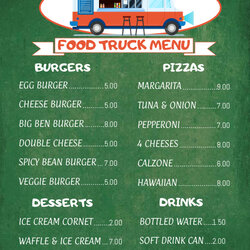 Smashing Food Truck Menu Template Poster Customize Design Screen