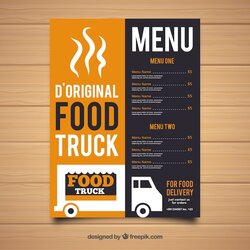 Swell Original Food Truck Menu Template Stock Images Page Vector