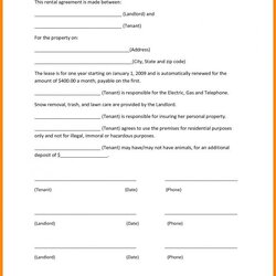 Out Of This World Basic Rental Agreement Template Business Lease Simple Printable Forms Contract Agreements