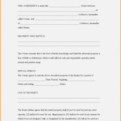 Cool Free Printable Basic Rental Agreement One Platform For Digital Lease Rent