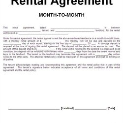 Legit Free Printable Basic Rental Agreement One Platform For Digital Template