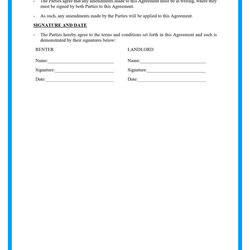 Worthy Free Basic Rental Agreement Template Doc