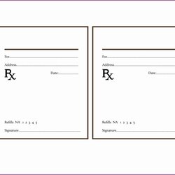 Superlative Fake Prescription Template Resume Examples